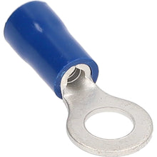 Load image into Gallery viewer, Install Bay BVRT6 Blue Vinyl Ring Terminal 16-14 Gauge #6 - Package of 100