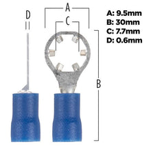Load image into Gallery viewer, Install Bay BVSRT10 BLUE #10 STAR RING TERMINAL 16-14 Pack of 100