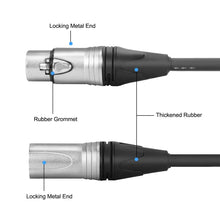 Load image into Gallery viewer, 2 MR DJ CXMXF50 50' XLR Male to XLR Female Microphone Balanced Instrumental Dj XLR Interconnect Cable