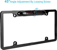Load image into Gallery viewer, Backup Camera Rearview License Plate Frame for ALPINE ILX-F409 ILXF409 Black