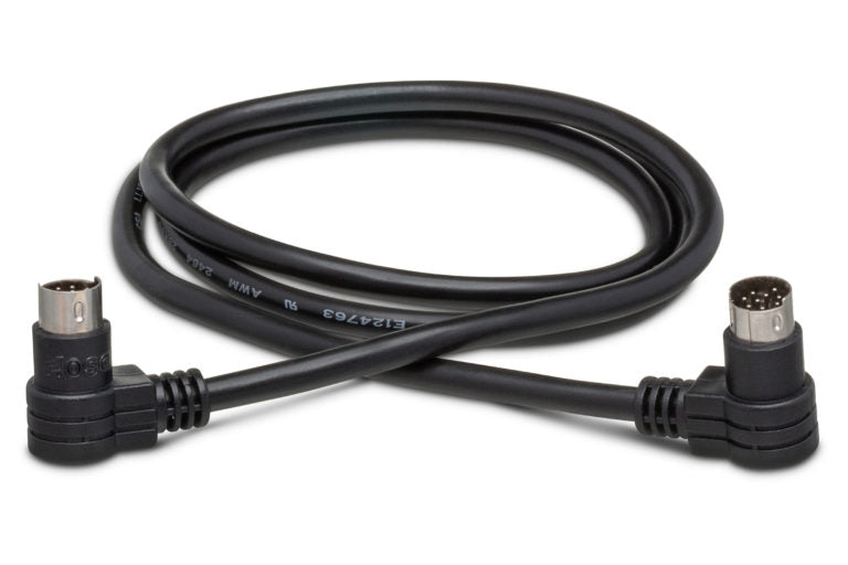 Hosa CCD-103 Right-angle 8-pin Mini-DIN Cable for DJ CD Players - 3 foot