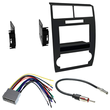 Load image into Gallery viewer, Double Din In Dash Mounting Kit fits 2005-2007 Dodge Magnum (Black) harness Package