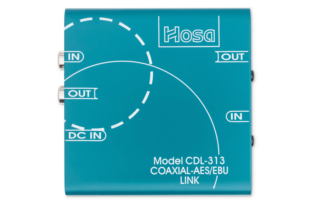 Hosa CDL-313 S/PDIF Coax to AES/EBU Digital Audio Interface