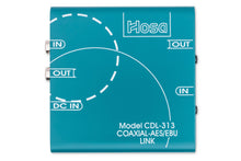 Load image into Gallery viewer, Hosa CDL-313 S/PDIF Coax to AES/EBU Digital Audio Interface