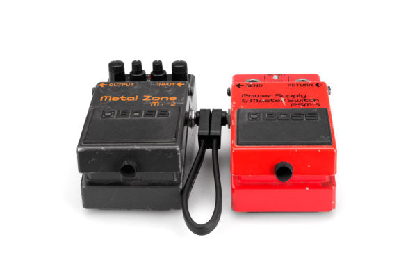 Hosa CFP-112 Flat Guitar Pedalboard Patch Cable Right Angle to Right Angle 12"