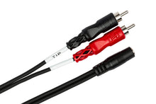 Load image into Gallery viewer, Hosa CFR-210 Stereo Breakout Cable - 3.5mm TRS Female to Dual RCA Male - 10 foot