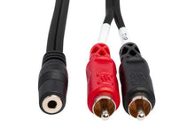 Load image into Gallery viewer, Hosa CFR-210 Stereo Breakout Cable - 3.5mm TRS Female to Dual RCA Male - 10 foot