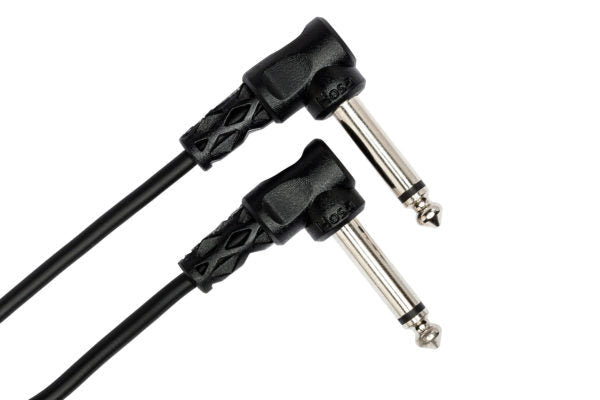 Hosa CFS-106 Guitar Pedalboard Patch Cable - Right Angle to Right Angle - 6 inch