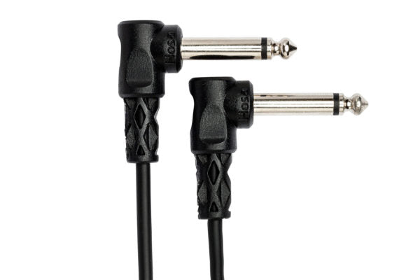 Hosa CFS-112 Guitar Pedalboard Patch Cable - Right Angle to Right Angle - 12 inch
