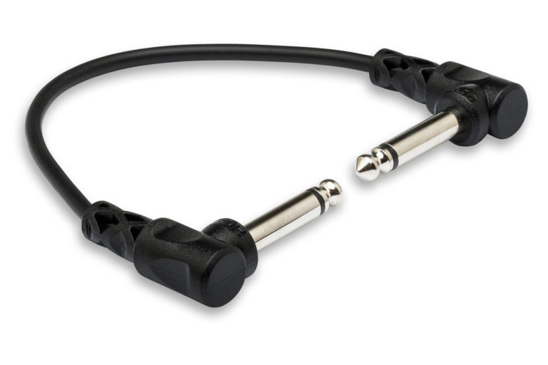 Hosa CFS-112 Guitar Pedalboard Patch Cable - Right Angle to Right Angle - 12 inch