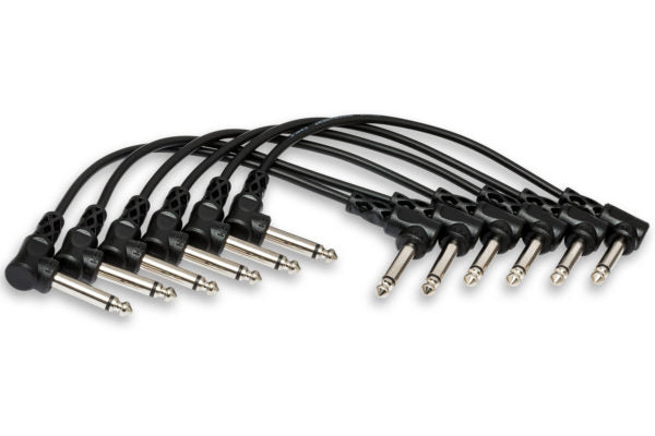 Hosa CFS-106 Guitar Pedalboard Patch Cable - Right Angle to Right Angle - 6 inch