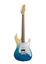 Load image into Gallery viewer, Tagima Stella DW-TBLF-DF/PW Electric Guitar - Transparent Blue