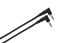 Load image into Gallery viewer, Hosa CMM-100.8RR Stereo Interconnect Cable - Right angle 3.5mm TRS Male to Right angle 3.5mm TRS Male - 8 inch