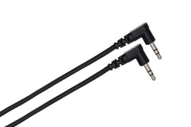 Hosa CMM-103RR Stereo Interconnect Cable Right angle 3.5mm TRS Male to Right angle 3.5mm TRS Male 3 foot