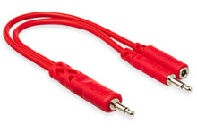 Load image into Gallery viewer, Hosa CMM-515Y Hopscotch Eurorack Patch Cables - 6 inch (Red) 5-pack