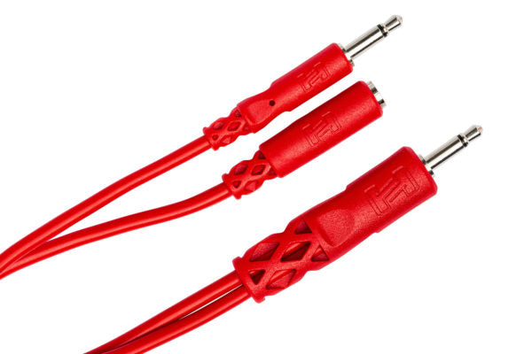 Hosa CMM-515Y Hopscotch Eurorack Patch Cables - 6 inch (Red) 5-pack