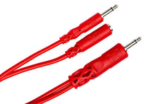 Load image into Gallery viewer, Hosa CMM-515Y Hopscotch Eurorack Patch Cables - 6 inch (Red) 5-pack