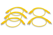 Load image into Gallery viewer, Hosa CMM-545Y Hopscotch Eurorack Patch Cables - 1.5 foot (Yellow) 5-pack