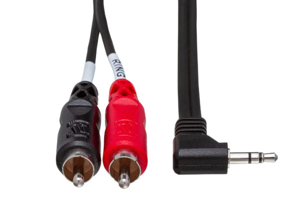 Hosa CMR-206 Stereo Breakout Cable - 3.5mm TRS Male to Left and Right RCA Male - 6 foot
