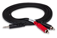 Load image into Gallery viewer, Hosa CMR-206 Stereo Breakout Cable - 3.5mm TRS Male to Left and Right RCA Male - 6 foot