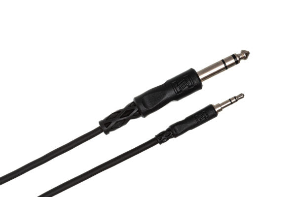 Hosa CMS-103 Stereo Interconnect Cable - 3.5mm TRS Male to 1/4-inch TRS Male - 3 foot