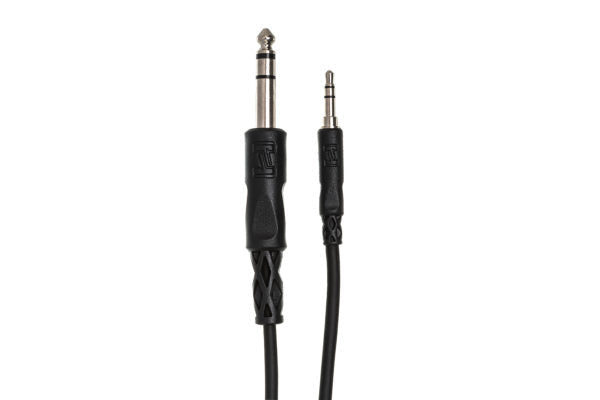 Hosa CMS-105 Stereo Interconnect Cable - 3.5mm TRS Male to 1/4- inch TRS Male - 5 foot