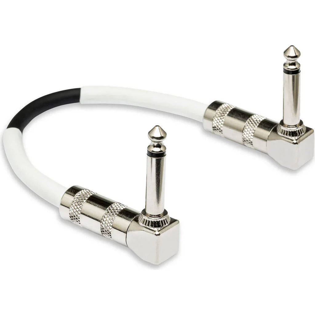 Hosa CPE-606 Guitar Pedalboard Patch Cable - Right Angle to Right Angle - 6 inch (6-pack)