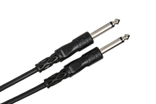 Hosa CPP-101 Interconnect Cable - 1/4-inch TS Male to 1/4-inch TS Male - 1 foot