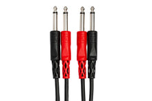 Load image into Gallery viewer, Hosa CPP-203 Stereo Interconnect Cable - Dual 1/4-inch TS Male to Same - 9.9 foot