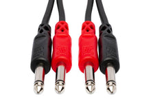 Load image into Gallery viewer, Hosa CPP-206 Stereo Interconnect Cable - Dual 1/4-inch TS Male to Same - 20 foot