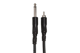 Hosa CPR-103R Interconnect Cable Right-angle 1/4-inch TS Male to RCA Male 3 foot