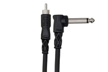Load image into Gallery viewer, Hosa CPR-103R Interconnect Cable Right-angle 1/4-inch TS Male to RCA Male 3 foot