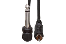 Load image into Gallery viewer, Hosa CPR-103R Interconnect Cable Right-angle 1/4-inch TS Male to RCA Male 3 foot