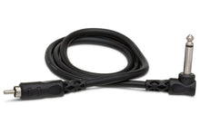 Load image into Gallery viewer, Hosa CPR-103R Interconnect Cable Right-angle 1/4-inch TS Male to RCA Male 3 foot