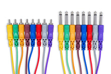 Load image into Gallery viewer, Hosa CPR-802 8-channel 1/4-inch TS Male to RCA Male Snake - 6.6 foot