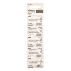 Install Bay CR2016 Lithium 3 Volt Battery 1.6MM - Package of 5