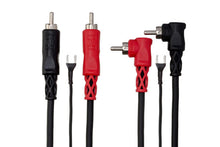 Load image into Gallery viewer, Hosa CRA-201DJ Stereo Interconnect Dual RCA to Dual Right Angle RCA Cable with Ground Wire - 3.3 foot