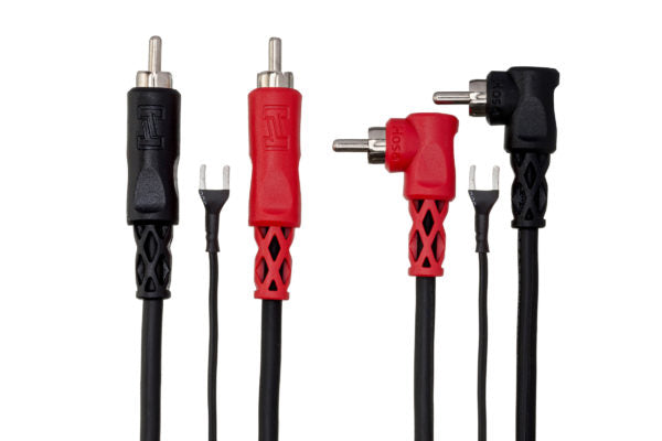 Hosa CRA-201PB Stereo Interconnect Dual RCA to Dual Piggyback RCA Cable - 3.3 foot