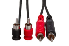 Load image into Gallery viewer, Hosa CRA-201RR Stereo Interconnect Dual Right Angle RCA to Dual Right Angle RCA Cable - 3 foot