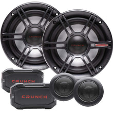 Load image into Gallery viewer, Crunch CS65C 600W Peak (300W RMS) 6.5" CS Series 2-Way Component Speaker System