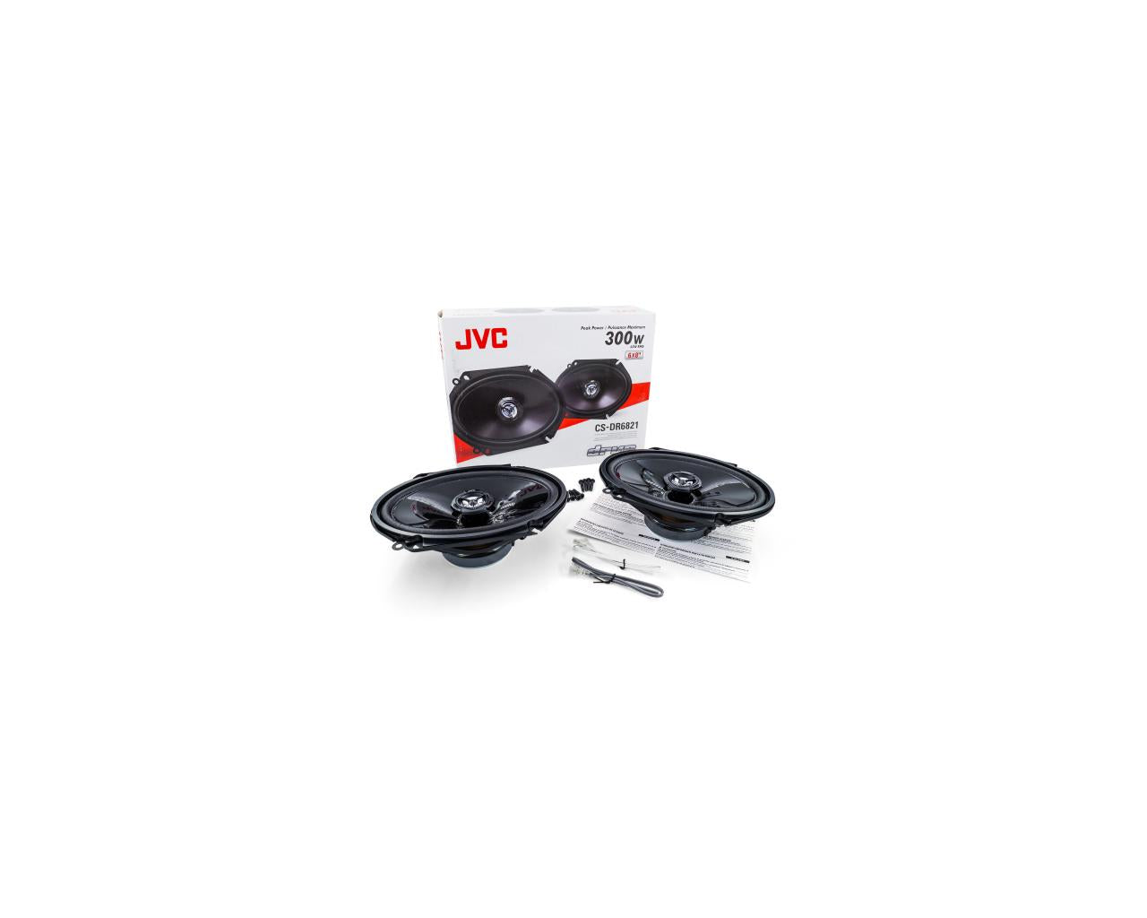 Jvc CS-DR6821600W Peak (90W RMS) 6"x8" DR Series 2-Way Coaxial Car Speakers