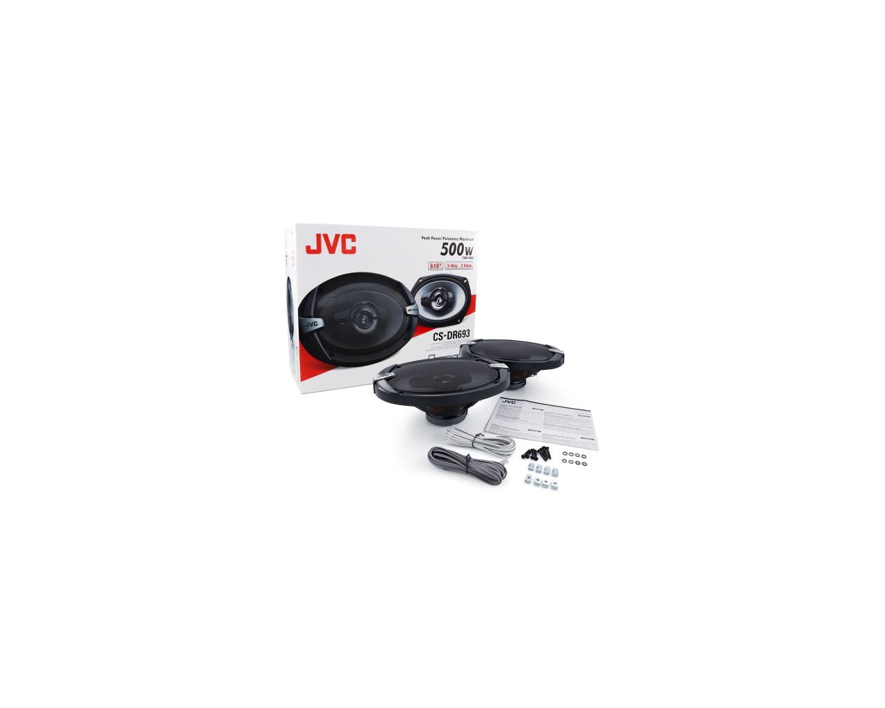 Jvc CS-DR693 1000W Peak (140W RMS) 6''x9'' DRVN Series 3-Way Coaxial Car Speakers