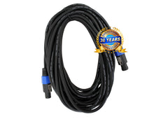 Load image into Gallery viewer, 25 ft FOOT Feet SPEAKON to speakon compatible PA DJ SPEAKER CABLE 16 ga gauge