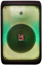 Load image into Gallery viewer, 2 MR DJ CUBE12 12" Rechargeable Portable Bluetooth Karaoke Speaker with Party Flame Lights Microphone TWS USB FM Radio