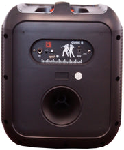 Load image into Gallery viewer, MR DJ CUBE8 8" Portable Karaoke Speaker Flame Lights Microphone TWS USB FM