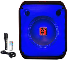 Load image into Gallery viewer, MR DJ CUBE8 8" Portable Karaoke Speaker Flame Lights Microphone TWS USB FM
