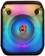 Load image into Gallery viewer, MR DJ CUBE8 8" Portable Karaoke Speaker Flame Lights Microphone TWS USB FM
