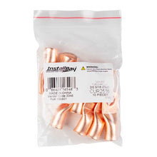 Load image into Gallery viewer, Install Bay CUR2516 Copper Uninsulated Ring Terminal 2 Gauge 5/16 Inch 10 Pack