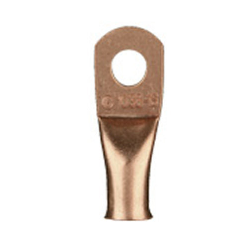 Install Bay CUR4516 Copper Uninsulated Ring Terminal 4 Gauge 5/16 inch