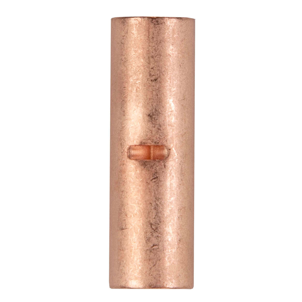 Install Bay CUR4 Copper Uninsulated Butt Connector 4 Gauge Package of 25